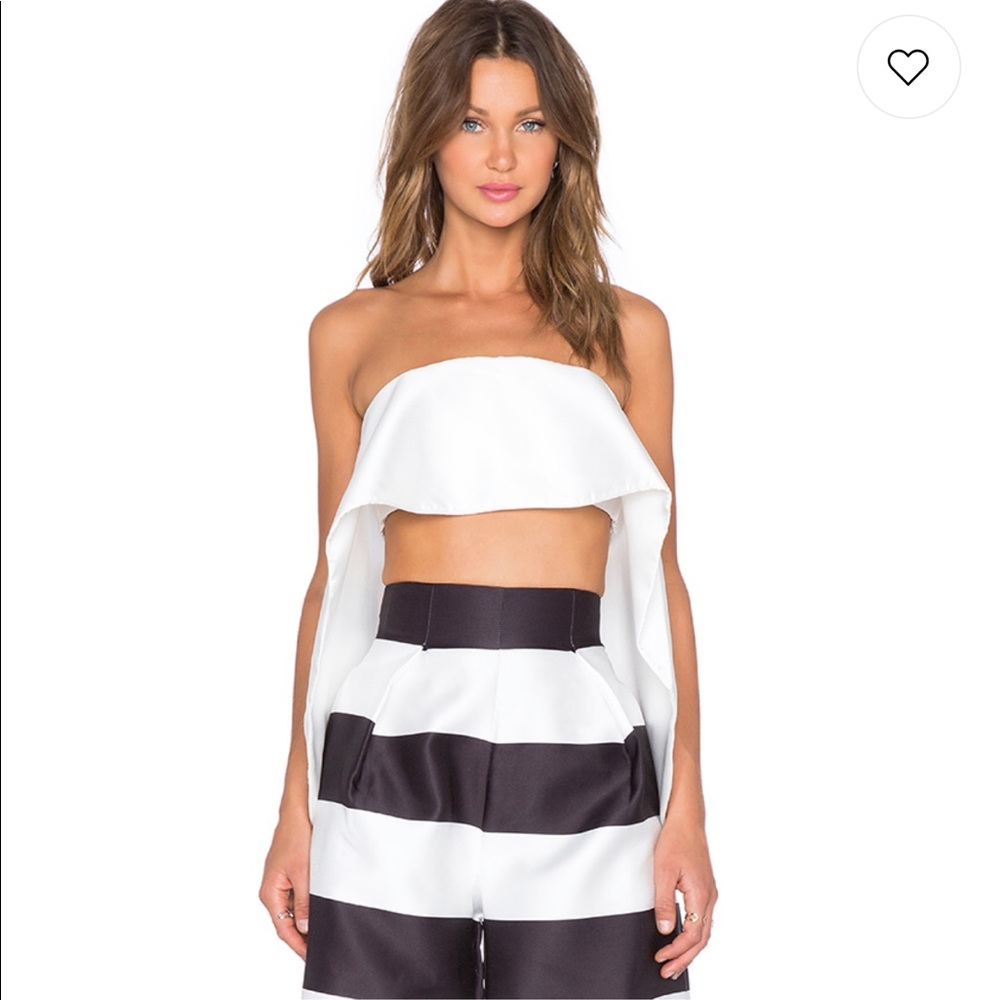 Solace London Loletta Top in White- Size 4